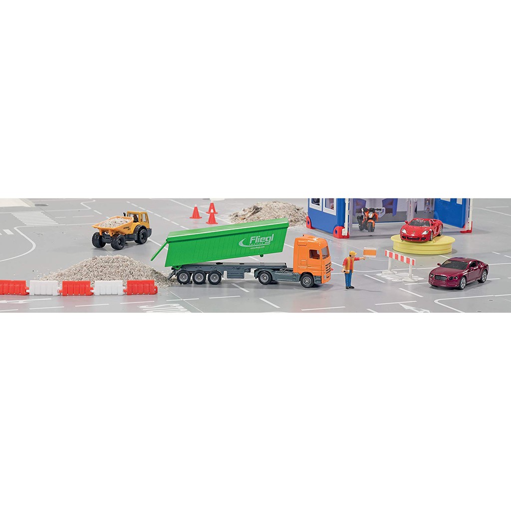 Đồ Chơi SIKU Xe tải kéo thùng hàng có bạt phủ SUPER1:87 1796