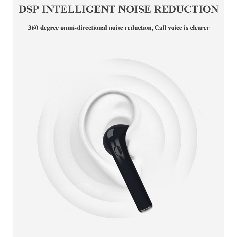 I7 Tai nghe Bluetooth mini không dây  âm thanh nổi tích hợp micro chất lượng cao cho Android