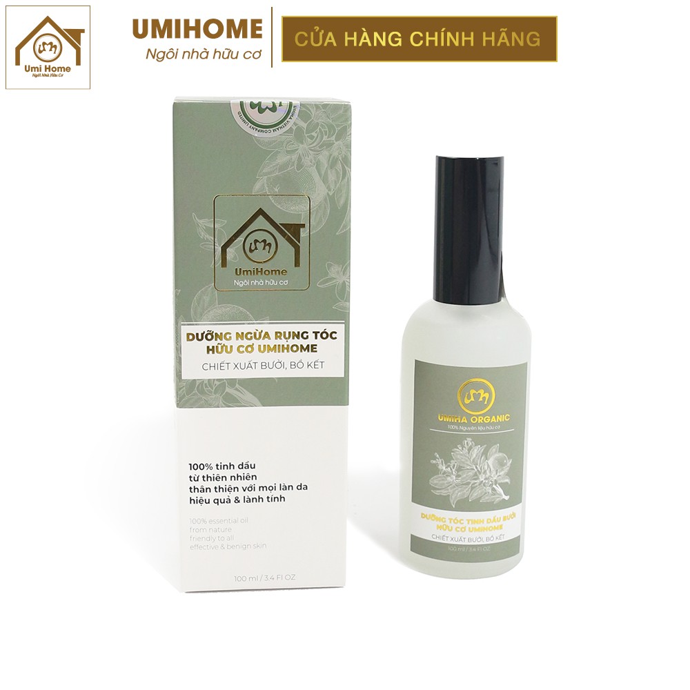 Xịt tóc tinh dầu Bưởi và Bồ Kết hữu cơ UMIHA ORGANIC 50/100ml