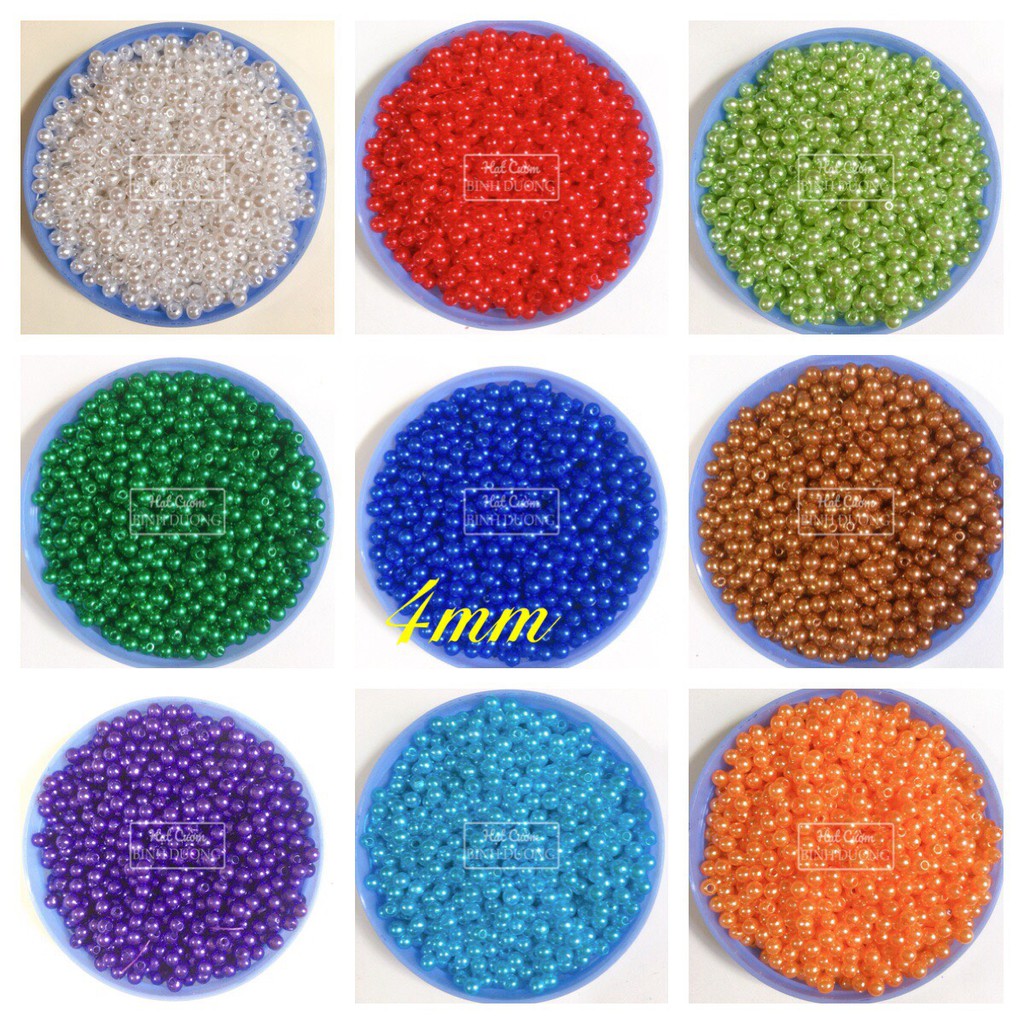 3400 Hạt bẹt  4mm 100gr