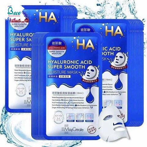 [SIÊU KHUYẾN MÃI]Mặt nạ dưỡng ẩm HA Hyaluronic Acid Super Smooth