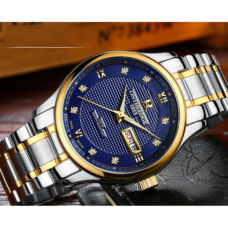 [Huyền Thoại 1853] Đồng Hồ Nam Chính Hãng RZY025 Dây Thép Nhật Cao Cấp