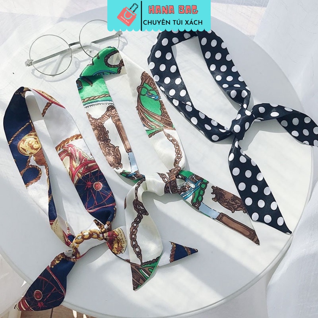 Khăn lụa quấn quai túi, phụ kiện kiện dành cho túi xách - Hana Bag 10000