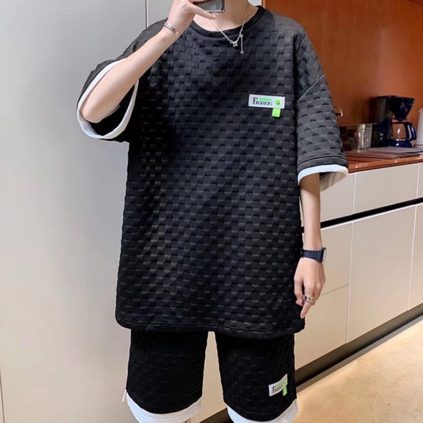 Set Đồ Thể Thao Màu Trơn đồ bộ nam Phong Cách Hàn Quốc bộ thể thao nữ Thời Trang bộ quần áo Nam Nữ