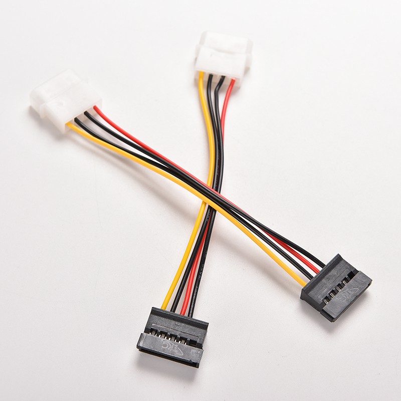 1 Cáp Chuyển Đổi Nguồn Ide Molex Sang 15-pin Cho Ổ Cứng Ata Sata 4 Pin