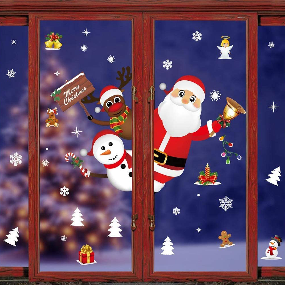 Miếng Dán Trang Trí Giáng Sinh Dễ Thương