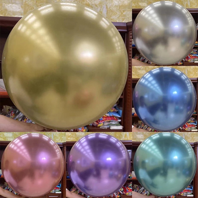 Bong Bóng 18 Inch Mạ Crom Dùng Trang Trí Tiệc Cưới, Sinh Nhật, Giáng Sinh