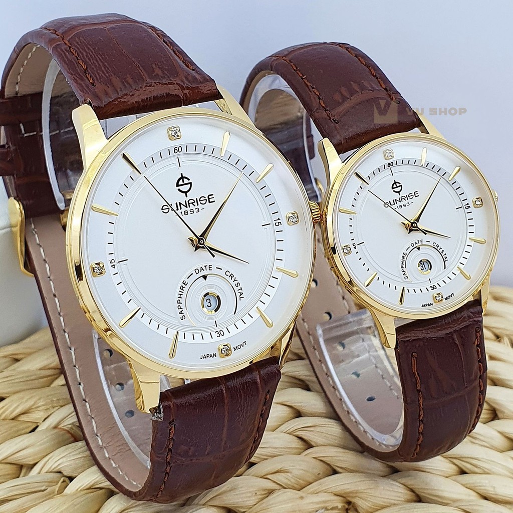 ĐỒNG HỒ ĐÔI SUNRISE DM1223SWA