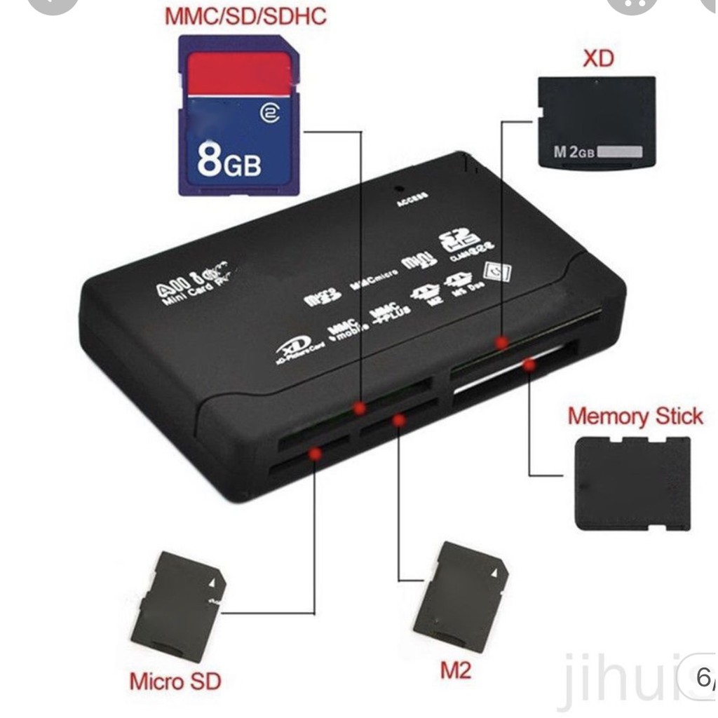 Đầu Đọc Thẻ Nhớ đa năng Tf Cf Sd Mini Sd Sdhc Mmc Ms Xd