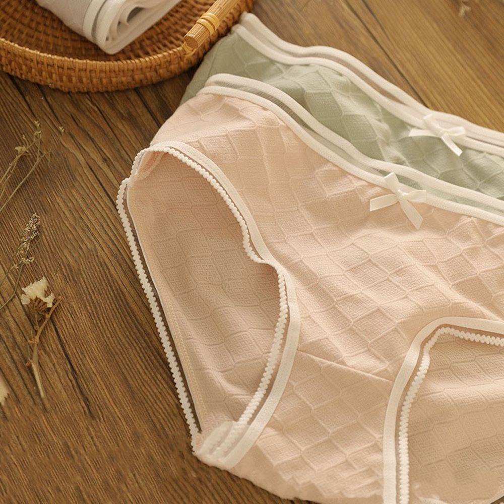 OCEANMAP Quần Lót Ren Nữ Co Dãn In Hình Quả Đào Ngọt Ngào