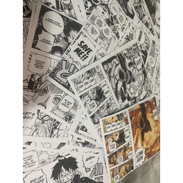 COMBO 50 TỜ có keo dán MANGA WALL