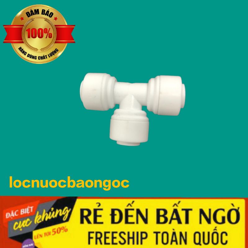 T chia nước 3 đầu dây 6mm nối nhanh