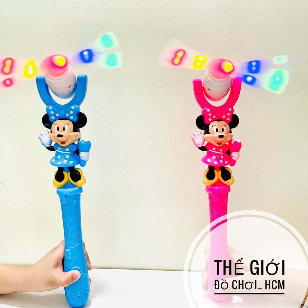 [HOT- HÀNG MỚI VỀ] Đồ chơi cây quay Mickey gậy flash có nhạc đèn phát sáng dành cho bé đi công viên đi biển