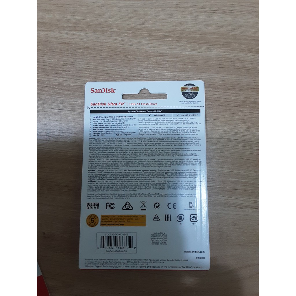 USB 3.1 SanDisk Ultra Fit CZ430 32GB