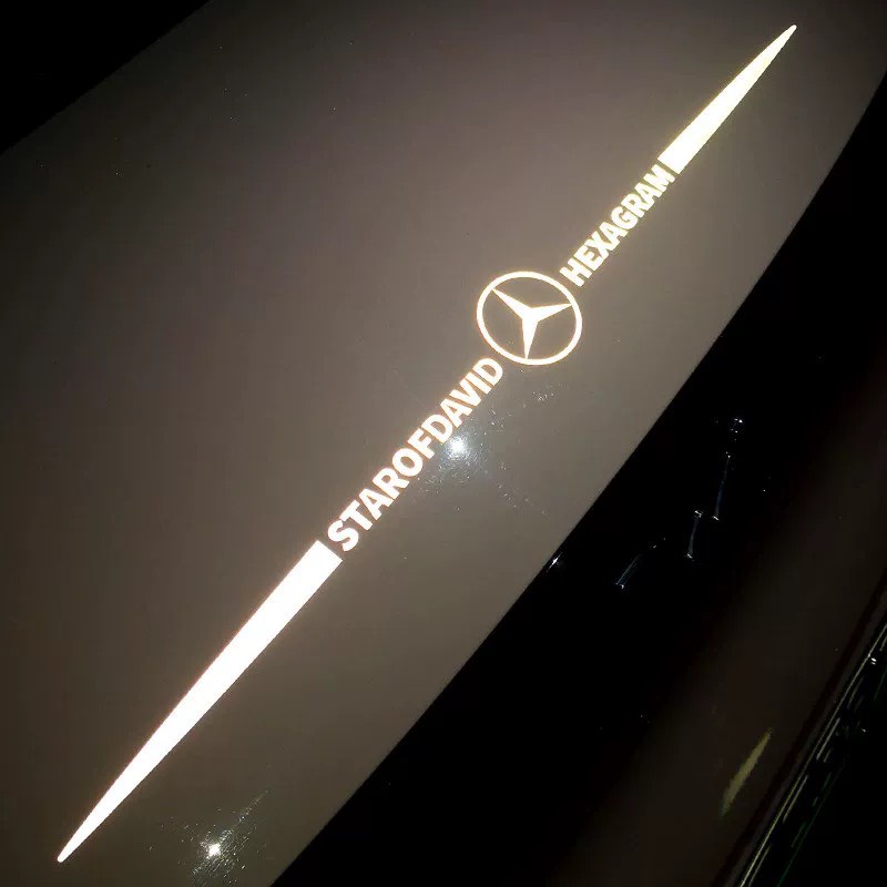 Decal trang trí xe hơi, xe máy phản quang - Miếng dán phản quang nhiều màu - decal ô tô theo hãng xe - miếng dán ô tô