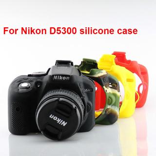 Casing Nikon D5300 Camera Bag Soft Silicone Rubber Protective Body Cover Case Skin