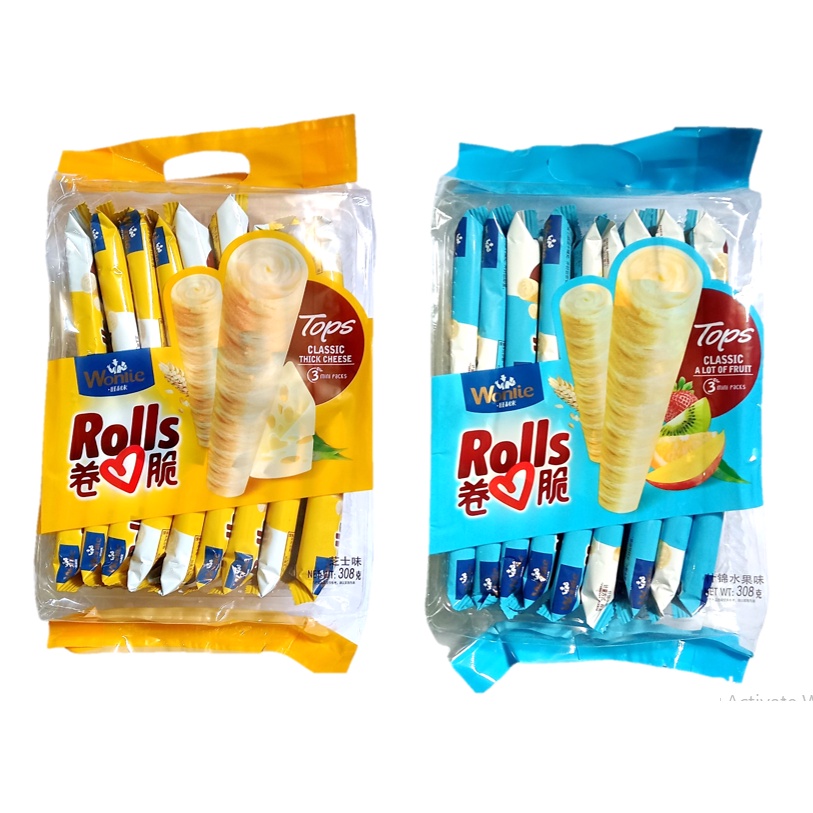 Bánh Quế Wonlie Rolls 308gr (date 09/2022)