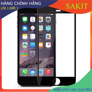 Miếng Dán Màn Hình Cường Lực iPhone 6/6s7/ 8/ 7Plus/ 8Plus/ Xr/ X/ XS/ XS Max Full Màn Hình