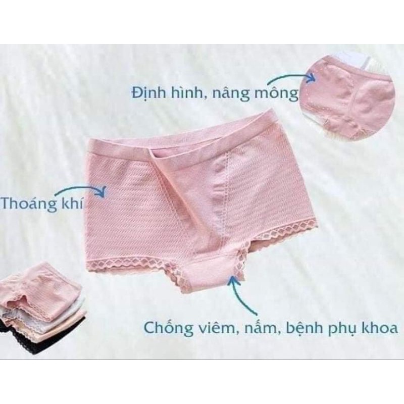 Quần lót nữ đùi mặc trong váy nâng mông, kháng khuẩn 4in1, co giãn 4 chiều BE1888