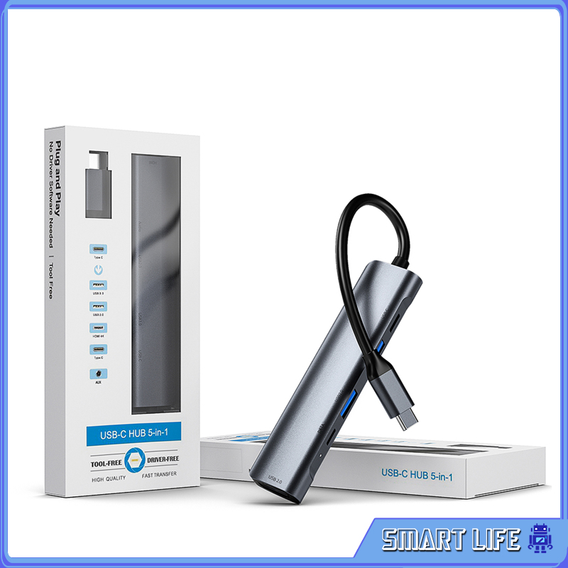 Bộ Chia Cổng Usb 3.0 2.0 60w Pd Cho Macbook Pro Air