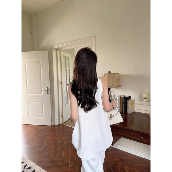 Set quần suông + áo sát nách xòe nhẹ