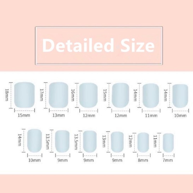 [Hàng mới về] Set 24 Móng Tay Giả Họa Tiết Da Báo/ Mây/ Đốm Lửa Kèm Keo Dán Diy Dành Cho Nữ