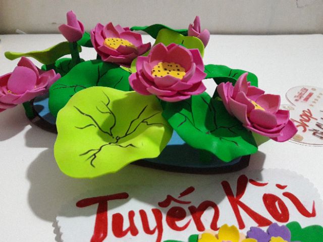 Hoa sen _ Đồ chơi tự làm mầm non | BigBuy360 - bigbuy360.vn