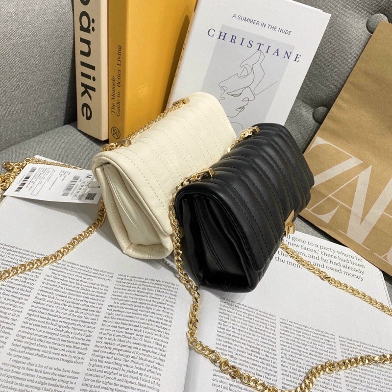 TÚI ZARA CHẦN SỌC SIZE NHỎ