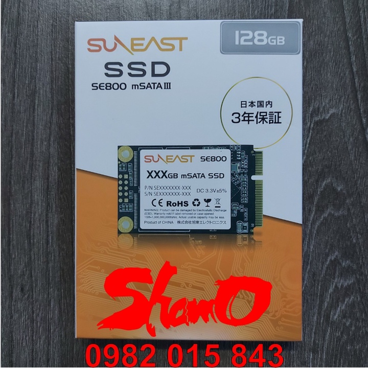 Ổ cứng SSD 128GB SunEast ( SE800 mSATA III – Hàng nội địa Nhật ) – Chính Hãng – Bảo hành 3 năm