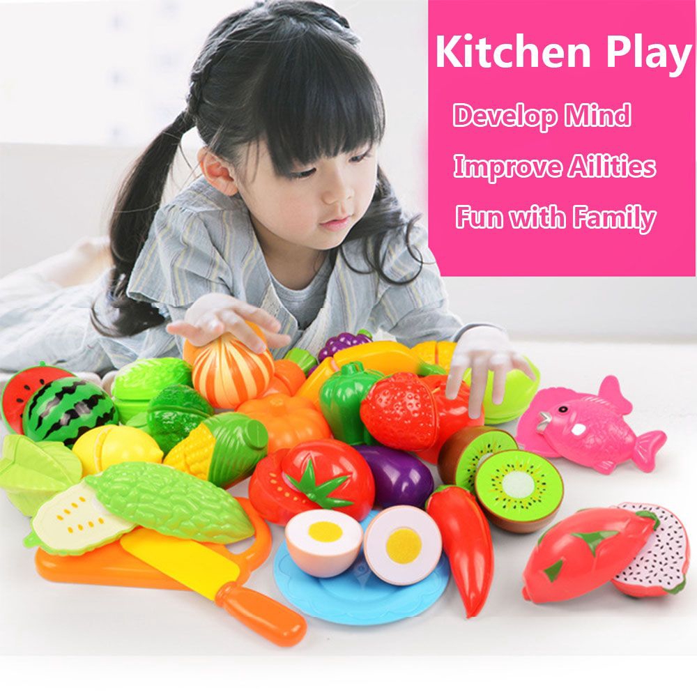 Bộ 6/10/13/18/20/24 đồ chơi nhựa nhập vai nội trợ làm bếp cho trẻ em L1