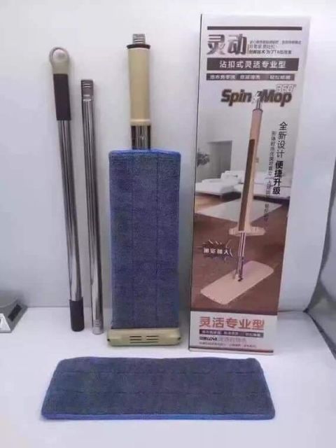 CÂY LAU NHÀ TỰ VẮT KÈM THÙNG