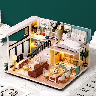 Mô Hình Lắp Rắp Nhà Gỗ DIY : Comfortable Life L031 Kèm Mica + Keo Sữa