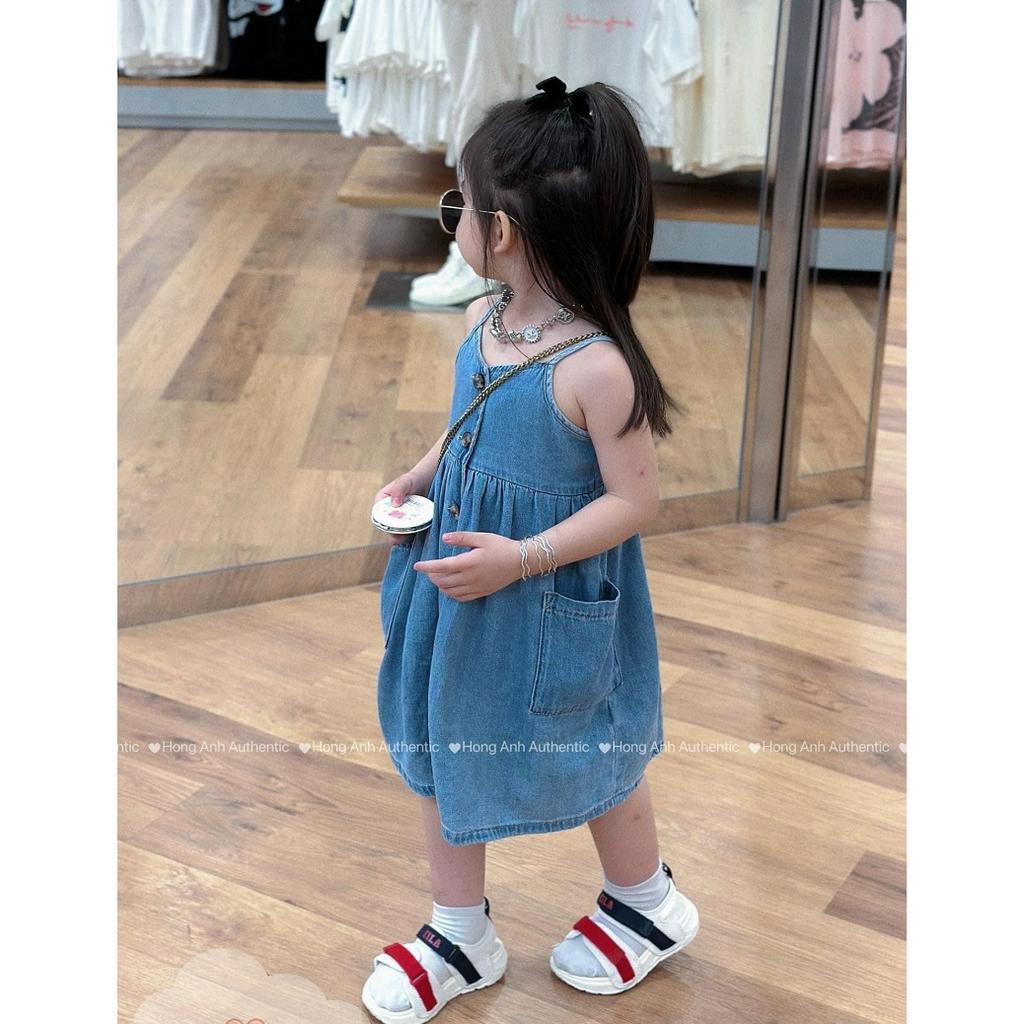 Váy bé gái jean 2 dây túi hộp 8-30kg XHN1242