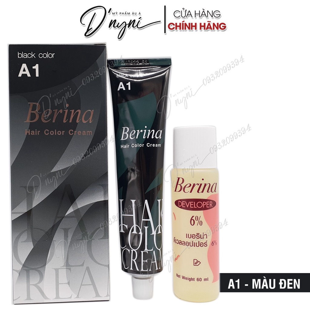 Thuốc Nhuộm Tóc Berina Thái Lan 60g
