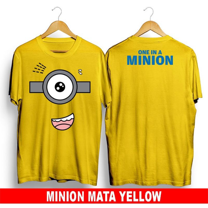 Áo thun ngắn tay in hình Minion hoạt hình dễ thương cho nam nữ