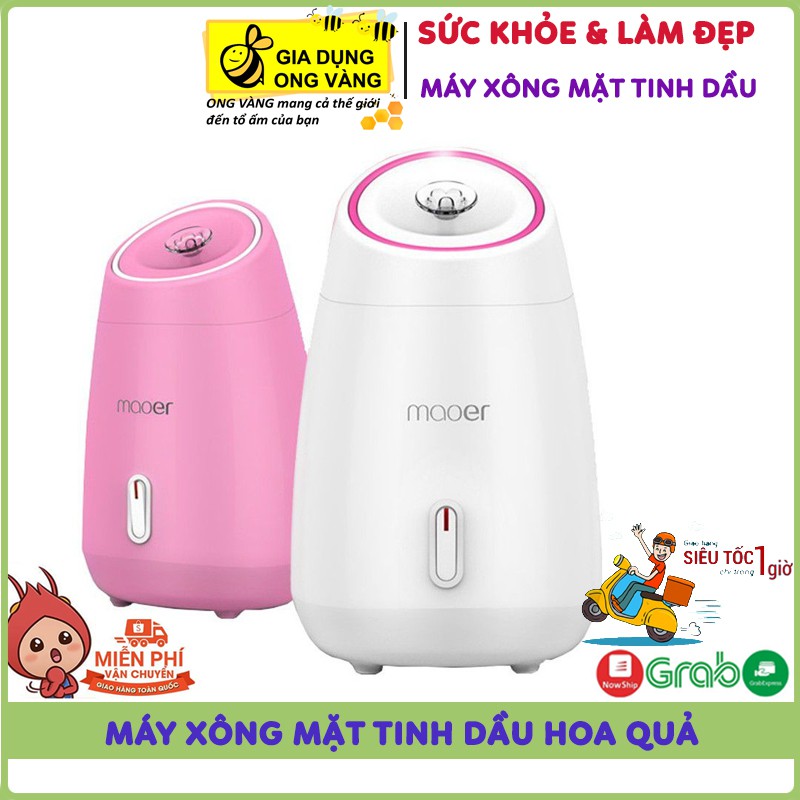 Máy Xông Mặt, Xông Da Mặt Tinh Dầu Mini Hoa Hỏa 2In 1MAOER, Giúp Thông Thoáng Lỗ Chân Lông, Mịn Da Mặt