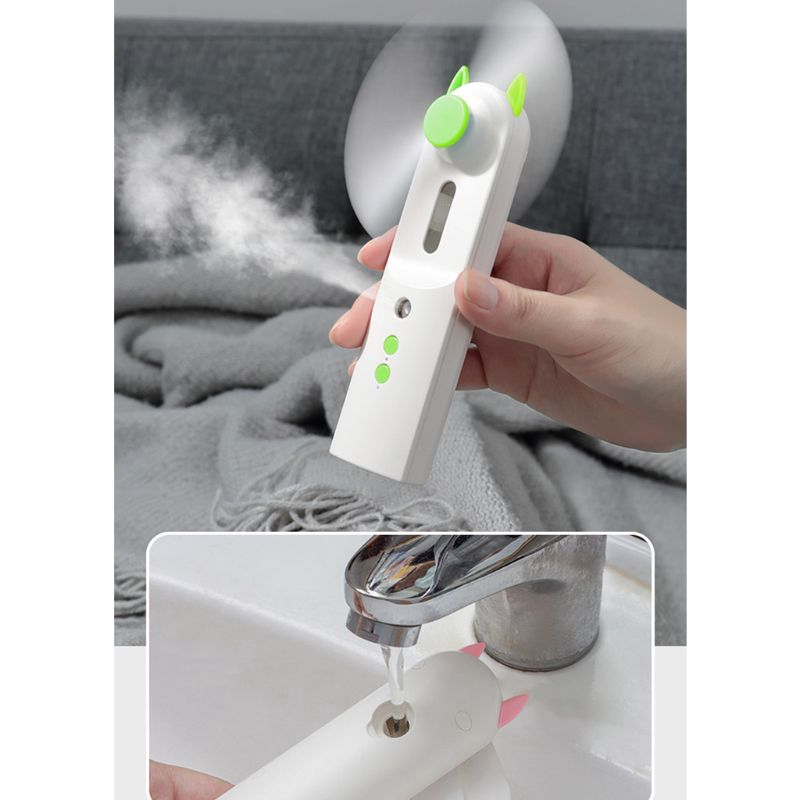 Quạt Phun Sương Làm Mát Mini Sạc Usb Cao Cấp | BigBuy360 - bigbuy360.vn