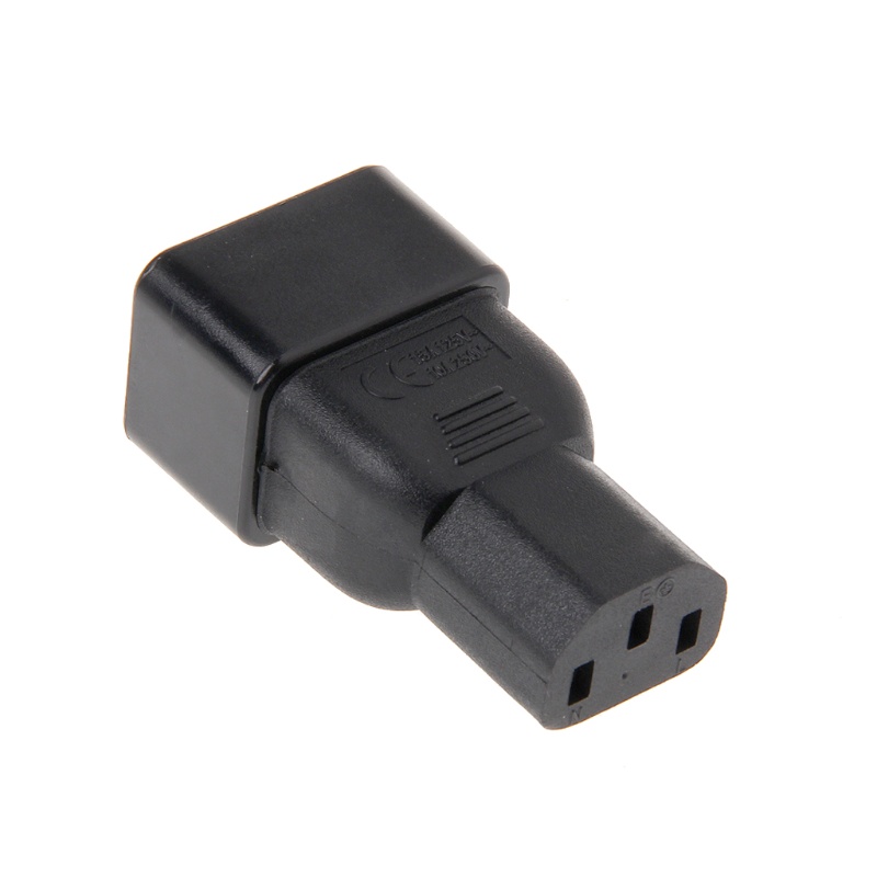 Phích Cắm Chuyển Đổi Nguồn Điện 3 Chấu C20 3-Pin Male Sang C13 3-Pin Female