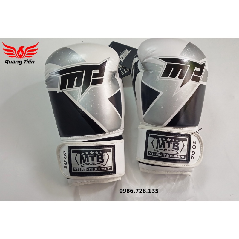 Găng tay Boxing Max MTB màu trắng