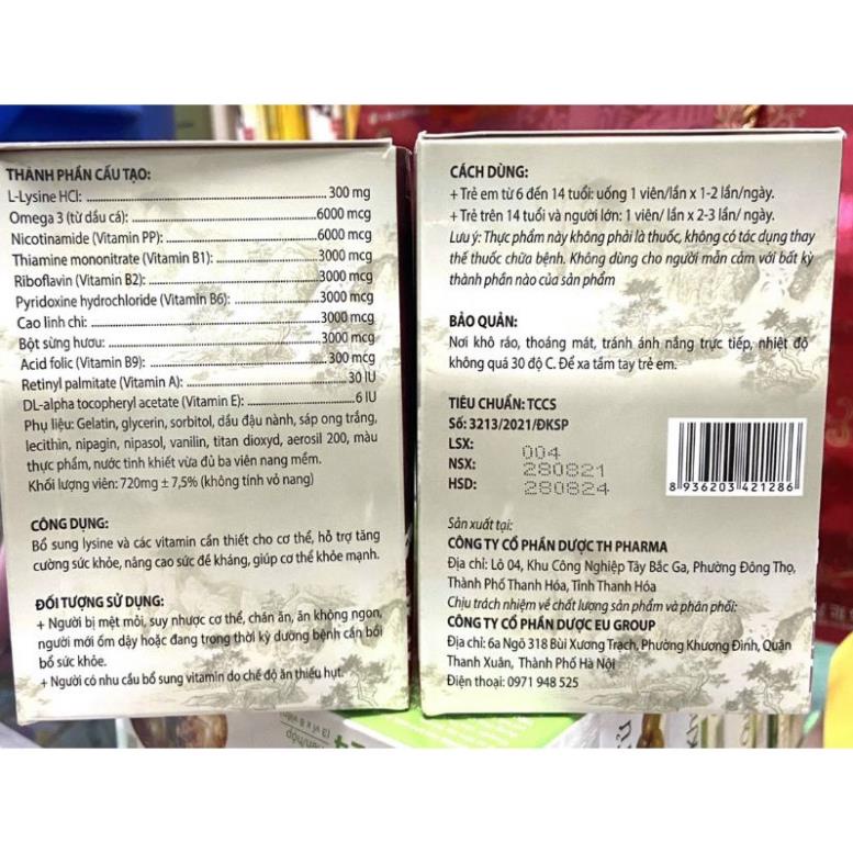 Mulvitamin 30B omega bồi bổ sức khoẻ bổ sung vitamin khoáng chất cho cơ thể, người bị suy nhược, chán ăn, ăn không ngon