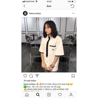 Áo sơ mi cặp nam nữ cá tính somi
