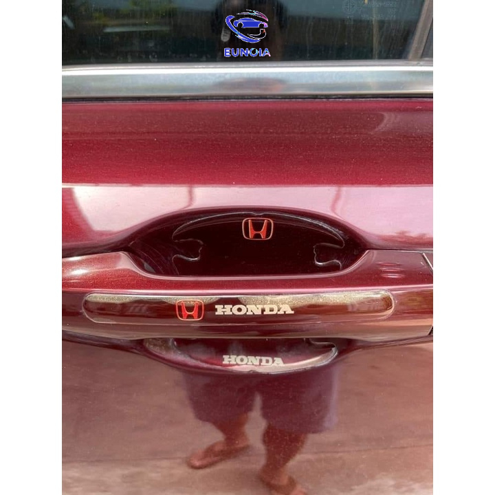 [HONDA] Bộ 10 Miếng Dán Silicon Chống Xước Hõm Cửa, Tay Nắm Cửa , Gương Ô Tô Xe Hơi Có Logo Hãng Xe Honda