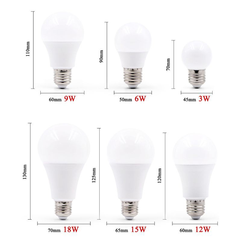 Bóng Đèn Led E27 E14 3w 5w 6w 7w 9w 12w 15w 18w Ac 220v Chất Lượng Cao