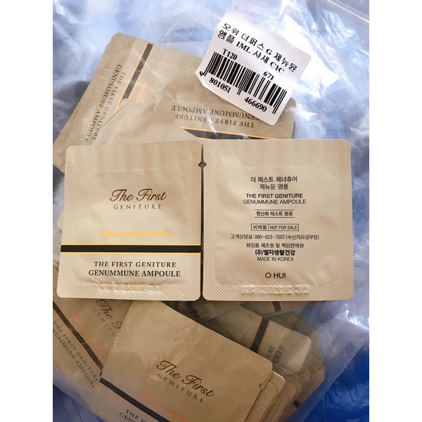 Tinh chất vitamin C serum Ohui The First Complex 8% dưỡng trắng sáng , nâng cơ , tăng đàn hồi ,săn chắc sáng mịn gói 1ml