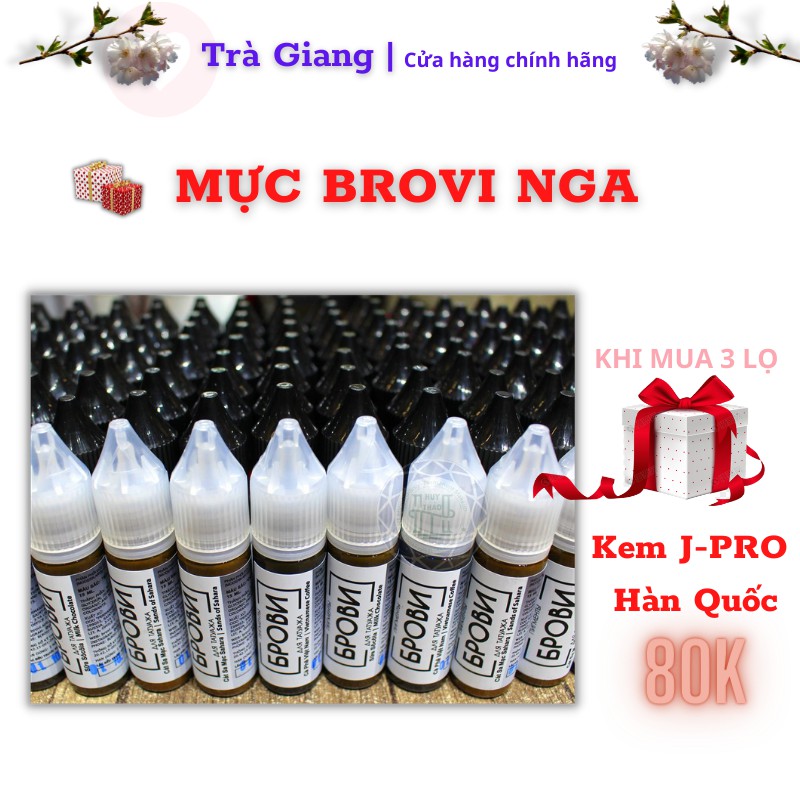 MỰC BROVI NGA CHÍNH HÃNG - MỰC XĂM CAO CẤP [CHÍNH HÃNG 100%]