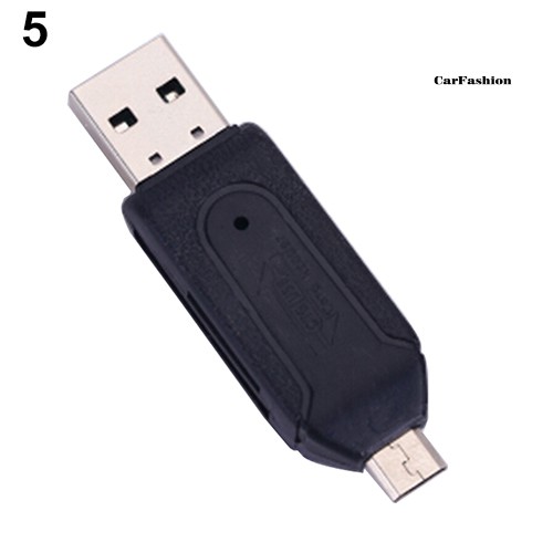 Đầu Đọc Thẻ Nhớ Chs2 Trong 1 Usb Otg Micro Usb Tf Sd Cho Pc Phone