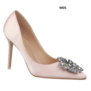 [ORDER] GIÀY CAO GÓT LỤA ĐÍNH ĐÁ CAO CẤP 12CM