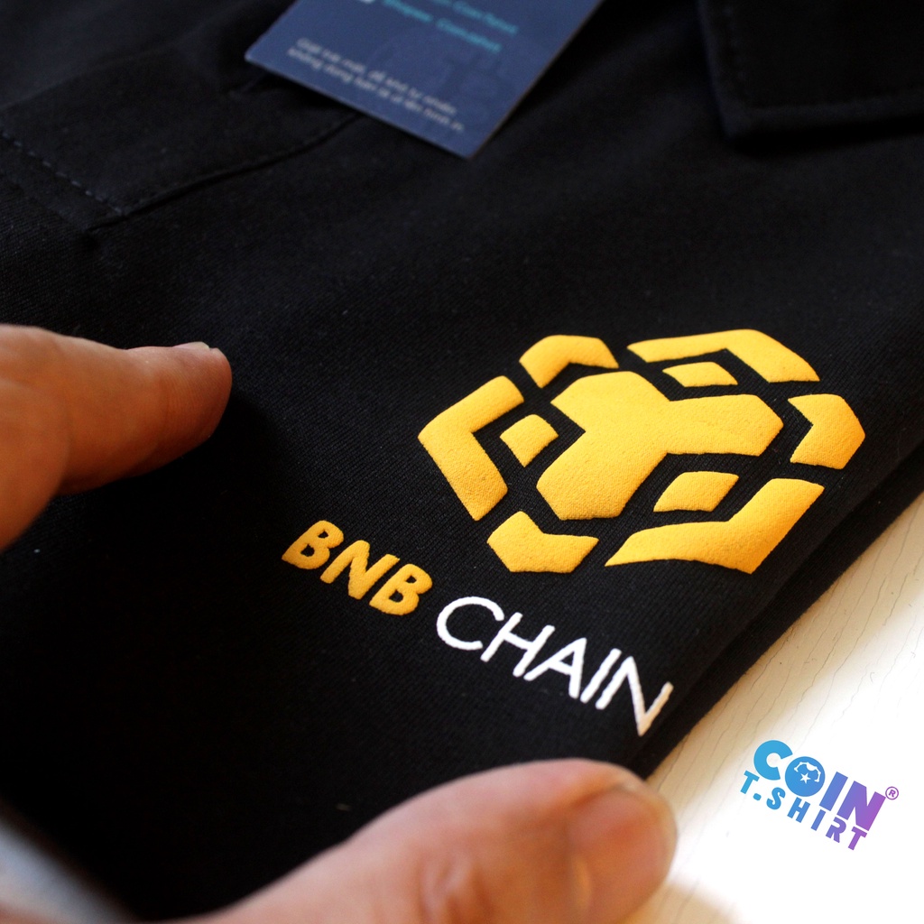 Áo Polo cao cấp BNB Chain, Binance, Bitcoin, CoinTshirt, Ethereum ETH