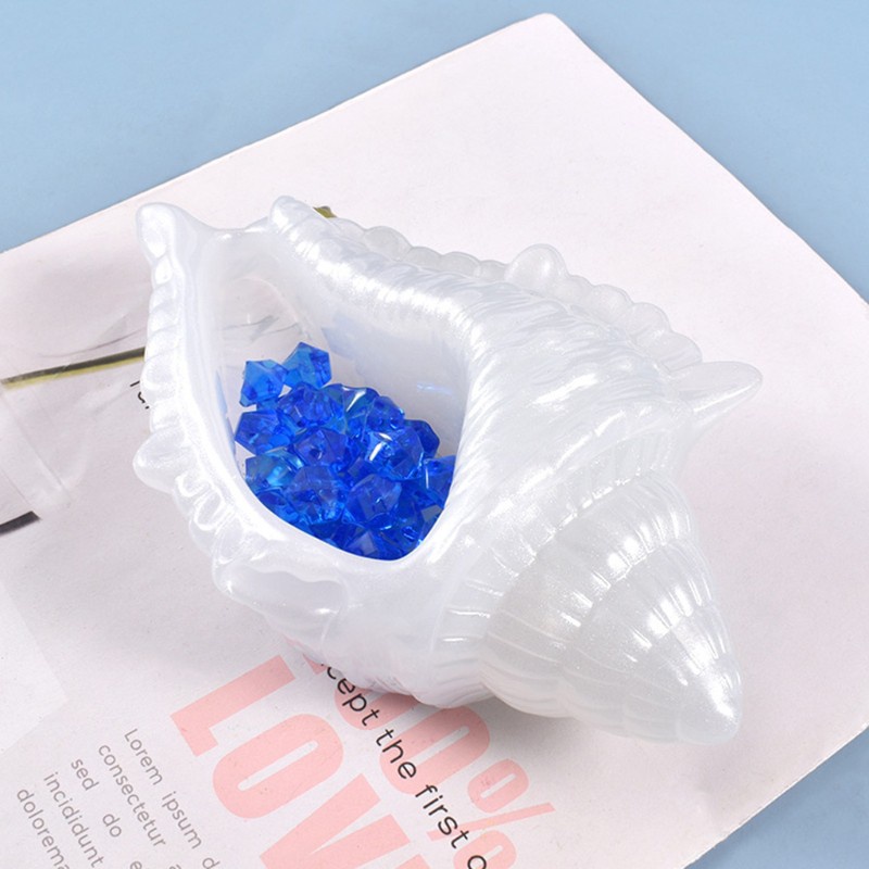 Khuôn silicone làm hộp đựng trang sức hình vỏ ốc