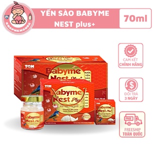 [Date T4/2024] Nước Yến Sào Cao Cấp BaByme Nest - Trẻ từ 1 tuổi - 1 hũ 70ml